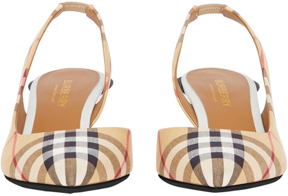 (W) Burberry Vintage Check 'Beige Kitten Heel' Tumit Kecil Beige 80109641 Lookbook (W) Burberry Vintage Check 'Beige Kitten Heel' Tumit Kecil Beige 80109641