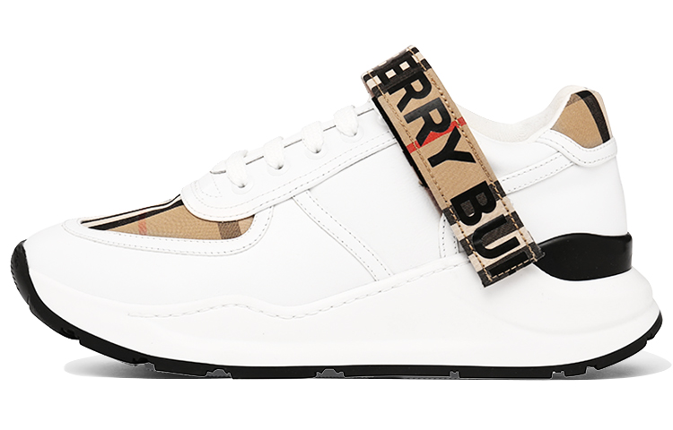 (W) Burberry Vintage Check 'Logo Print - White'