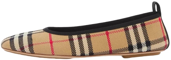 (Women) Burberry Vintage Check Ballet Flats 'Beige' 80535891 (Women) Burberry Vintage Check Ballet Flats 'Beige' 80535891