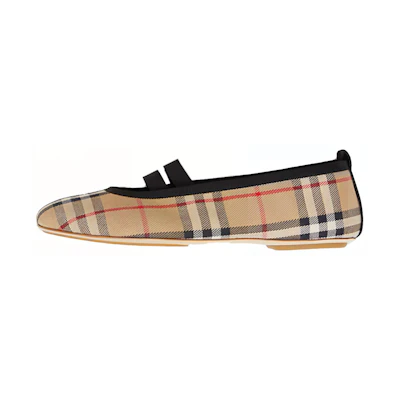 (W) Burberry Vintage Check Ballet Flats 'Beige'