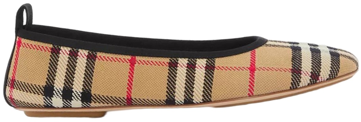(W) 博柏利经典格纹芭蕾平底鞋"米色" 80535891 Order (W) 博柏利经典格纹芭蕾平底鞋"米色" 80535891