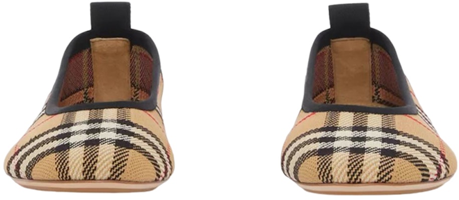 (W) 博柏利经典格纹芭蕾平底鞋"米色" 80535891 Lookbook (W) 博柏利经典格纹芭蕾平底鞋"米色" 80535891