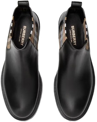 (Women) Burberry Vintage Check Chelsea Boots Black Archive Beige 8042363 Lookbook (Women) Burberry Vintage Check Chelsea Boots Black Archive Beige 8042363