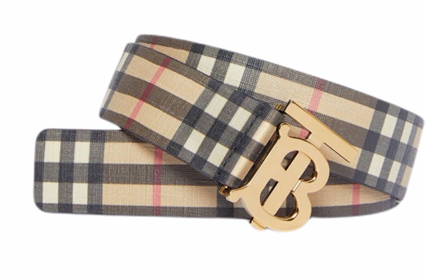 (W) Tali Pinggang Wanita Burberry Vintage Check Eco Canvas Kulit Lebar 3.5cm. 80465461 Lookbook (W) Tali Pinggang Wanita Burberry Vintage Check Eco Canvas Kulit Lebar 3.5cm. 80465461