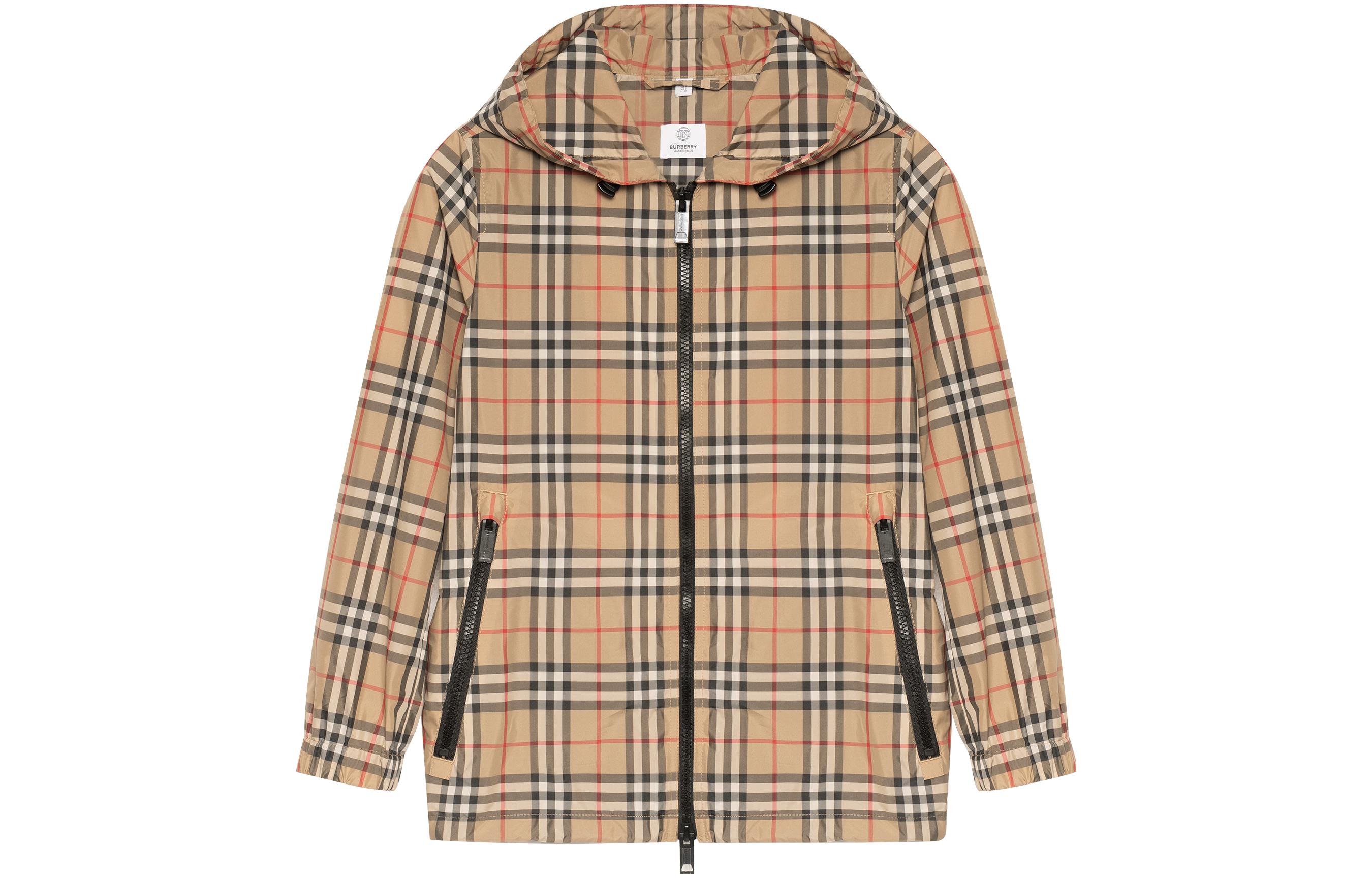 (Women) Burberry Vintage Check Hooded Jacket Archive Beige 8025678 圖 2