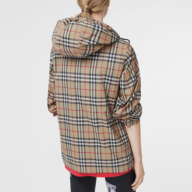 (Women) Burberry Vintage Check Hooded Jacket Archive Beige 8025678 圖 5