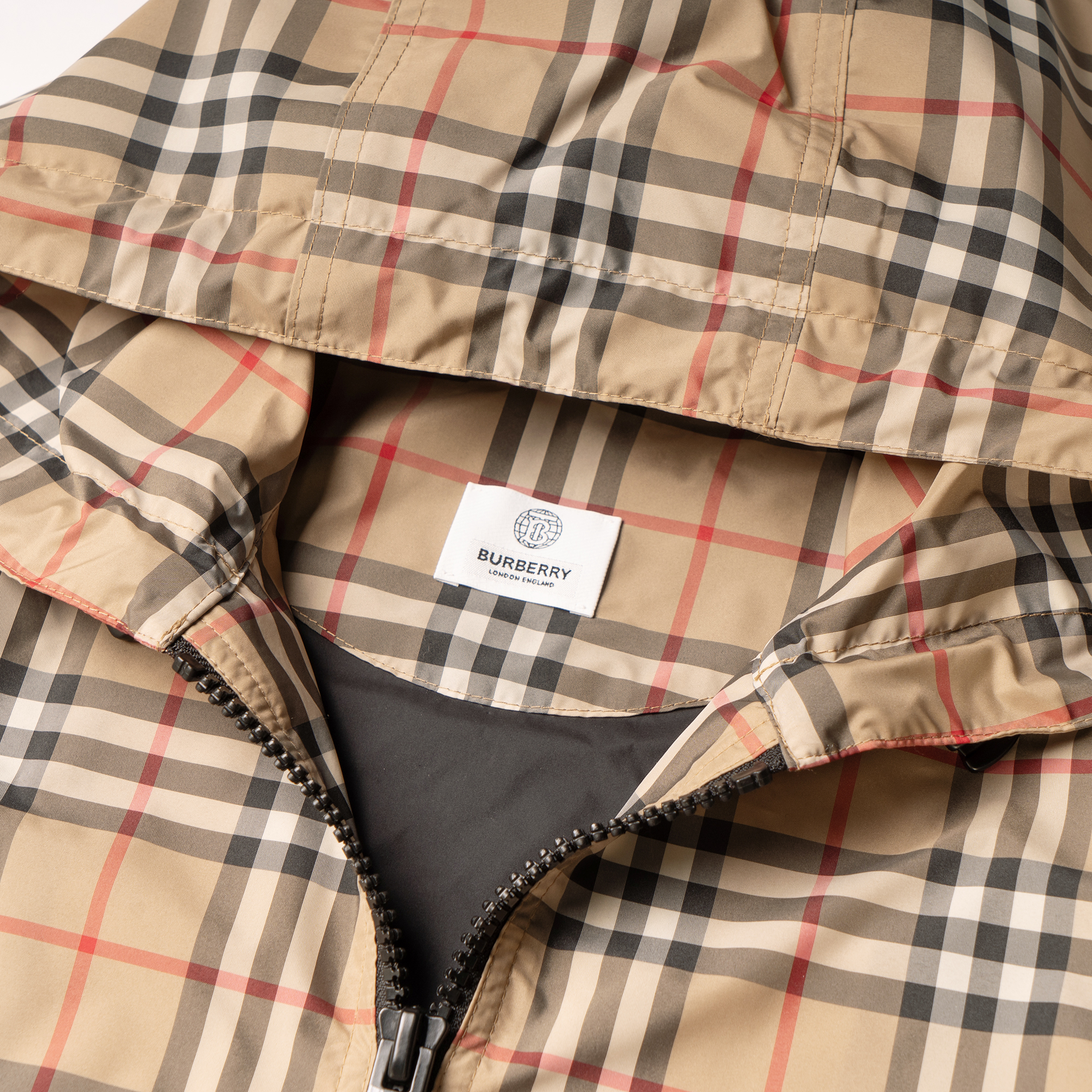 (Women) Burberry Vintage Check Hooded Jacket Archive Beige 8025678 圖 6
