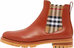 (Women) Burberry Vintage Check Leather Chelsea Boot 'Light Brown' 80614201 (Women) Burberry Vintage Check Leather Chelsea Boot 'Light Brown' 80614201