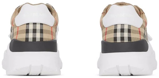 Burberry博柏利 復古 格紋 時尚 低筒 運動休閒鞋 女款 米色 Lookbook Burberry博柏利 復古 格紋 時尚 低筒 運動休閒鞋 女款 米色