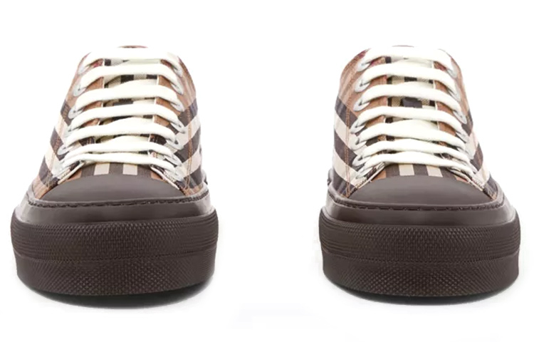(W) Burberry Vintage Check Low Top 'Brown' 圖 3