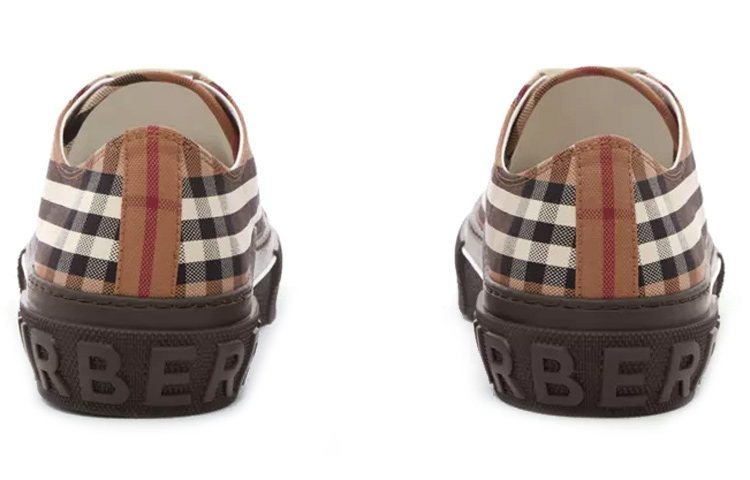 (W) Burberry Vintage Check Low Top 'Brown' 圖 4