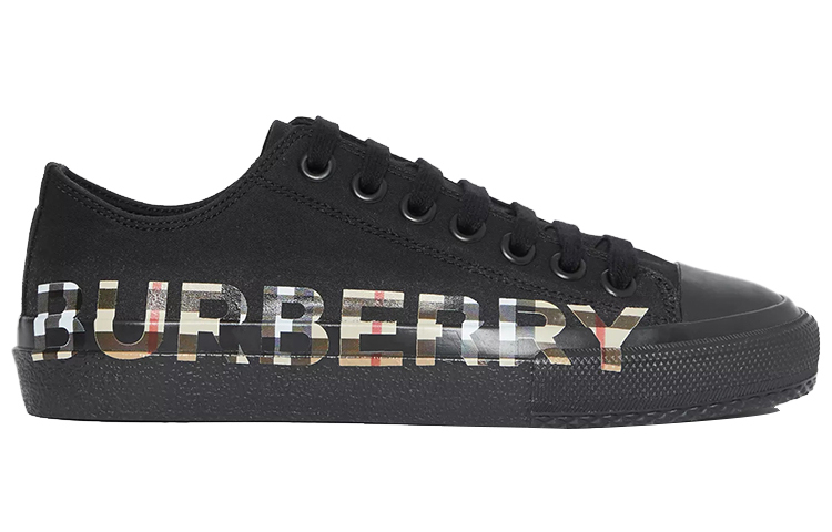 (W) Burberry Vintage Check Low-Top Sneakers 'Black Plaid' 圖 2