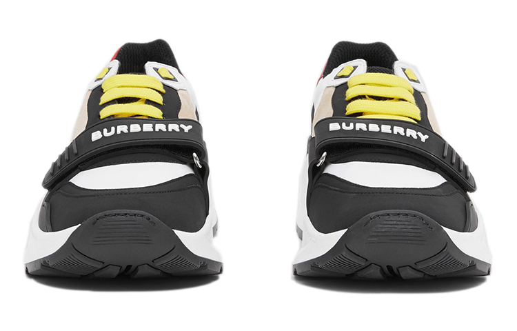 (W) Burberry Vintage Check Nylon and Suede Sneakers 'Archive Beige' 圖 3