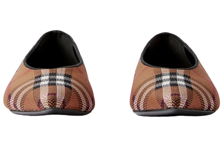 (W) Burberry Vintage Check Pointed 'Ballet Flat Deep Brown' 圖 3