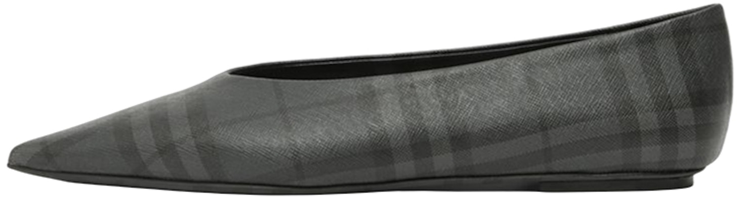 (Women) Burberry Vintage Check Pointed Ballet 'Charcoal Black' 80498811 Buy (Women) Burberry Vintage Check Pointed Ballet 'Charcoal Black' 80498811