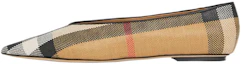 Buy (W) Burberry Sepatu Balet Vintage Kotak 'Beige' 80540941