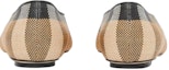 Lookbook (W) Burberry Vintage Check Flat Balerina Runcing 'Beige' 80540941