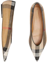 Shop (Women) Burberry Vintage Check Pointed Ballet Flats 'Beige' 80540941