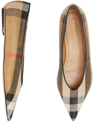 (W) Burberry Sepatu Balet Vintage Kotak 'Beige' 80540941 Shop (W) Burberry Sepatu Balet Vintage Kotak 'Beige' 80540941