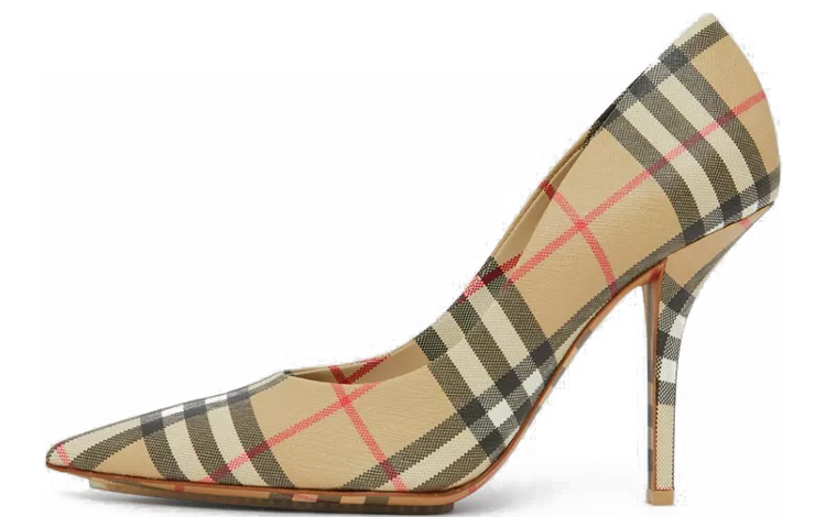 Buy (W) Tacones Altos Burberry Vintage Check Puntuales 'Beige' 80457251