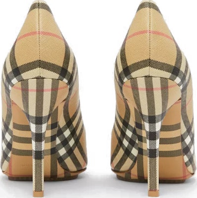 (Women) Burberry Vintage Check Pointed High Heel 'Beige' 80457251 Shop (Women) Burberry Vintage Check Pointed High Heel 'Beige' 80457251