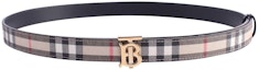 Order (Women) Burberry Vintage Check Reversible Calfskin Leather Belt Beige/Black Women. 80524841