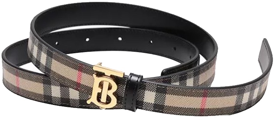 (Women) Burberry Vintage Check Reversible Calfskin Leather Belt Beige/Black Women. 80524841 Shop (Women) Burberry Vintage Check Reversible Calfskin Leather Belt Beige/Black Women. 80524841