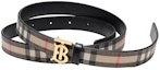 Shop (Women) Burberry Vintage Check Reversible Calfskin Leather Belt Beige/Black Women. 80524841