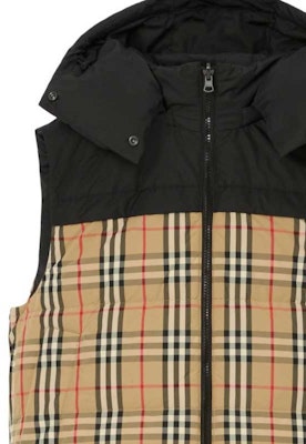 (W) バーバリー ヴィンテージチェック リバーシブルダウンベスト クラシックベージュ 80726861 Sizing (W) バーバリー ヴィンテージチェック リバーシブルダウンベスト クラシックベージュ 80726861