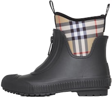(Women) Burberry Vintage Check Rubber Rain Boot 'Black' 80070331 (Women) Burberry Vintage Check Rubber Rain Boot 'Black' 80070331