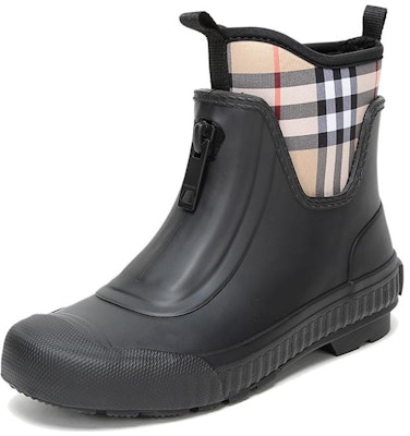 (Women) Burberry Vintage Check Rubber Rain Boot 'Black' 80070331 Order (Women) Burberry Vintage Check Rubber Rain Boot 'Black' 80070331