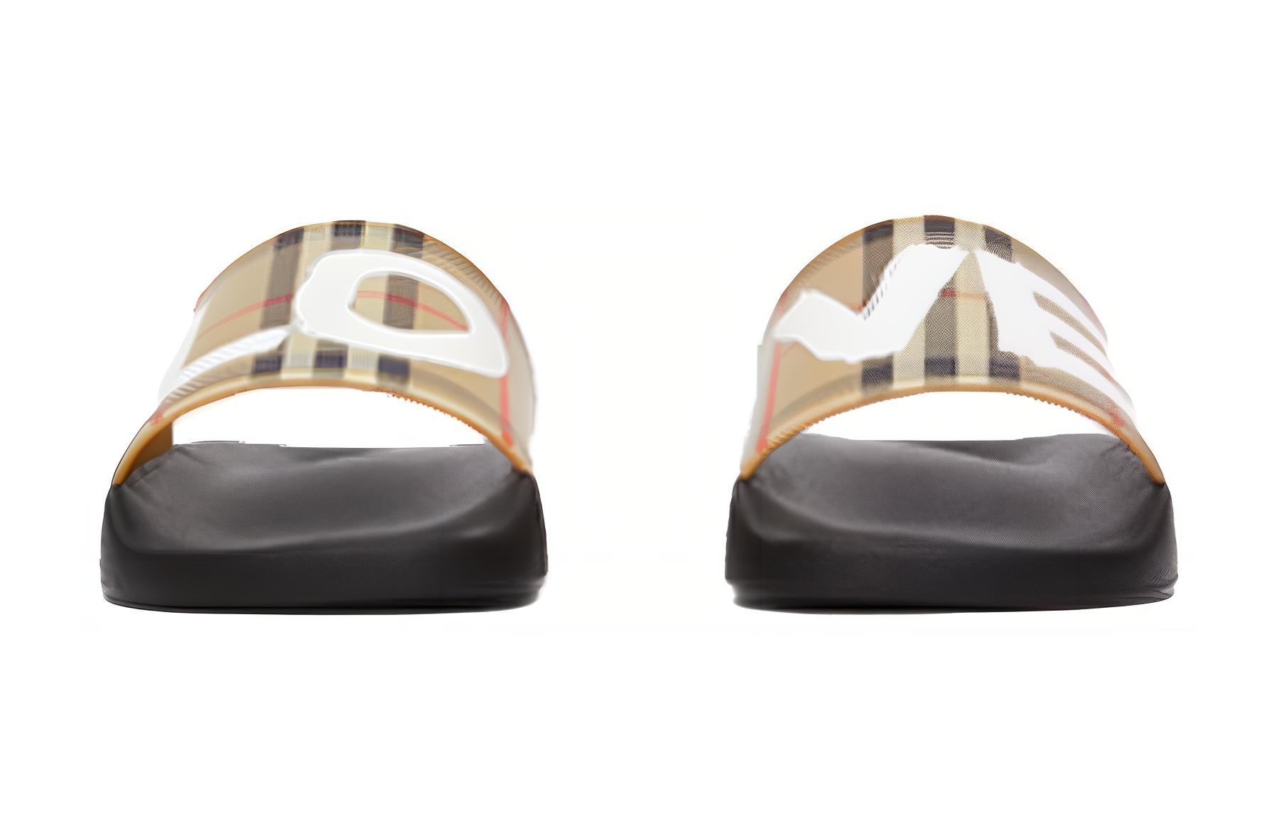 (W) Burberry Vintage Check Slippers 'Beige' 圖 3