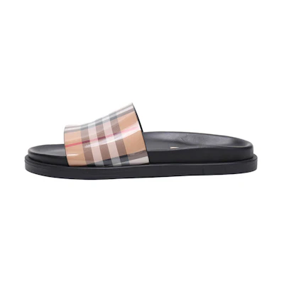 (W) Burberry Vintage Check Slippers 'Classic Yellow'