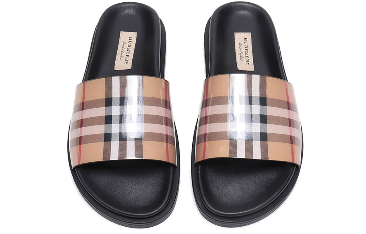 (W) Burberry Vintage Check Slippers 'Classic Yellow' 圖 4