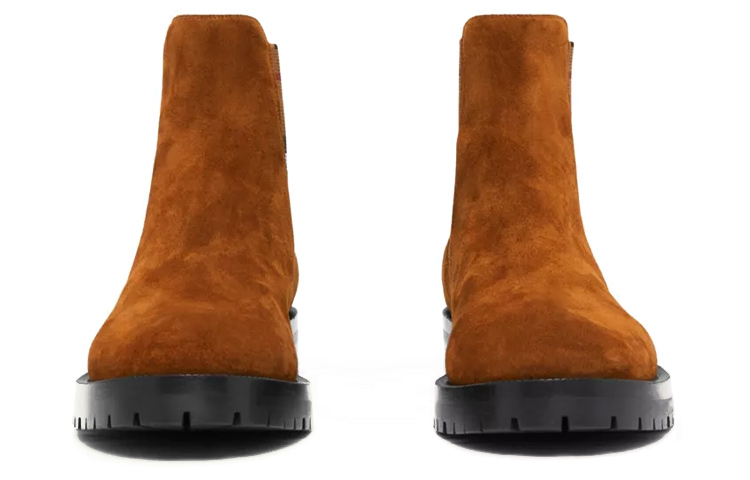 Lookbook (W) Burberry Sepatu Chelsea Kulit Vintage 'Cokelat' 80588561