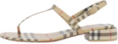 Buy (W) Sandalias Vintage Burberry 'Beige Check y Cuero de Cordero' 80478051