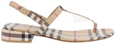 Order (W) Sandalias Vintage Burberry 'Beige Check y Cuero de Cordero' 80478051