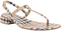 Shop (W) Sandalias Vintage Burberry 'Beige Check y Cuero de Cordero' 80478051