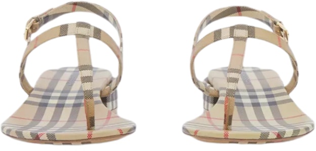 (W) 버버리 빈티지 체크&램스킨 샌들 80478051 Details for (W) 버버리 빈티지 체크&램스킨 샌들 80478051