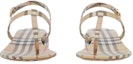 Details for (W) Sandalias Vintage Burberry 'Beige Check y Cuero de Cordero' 80478051