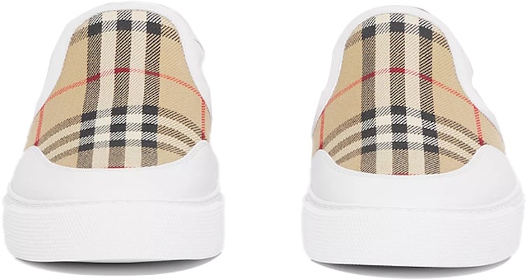 (Women) Burberry Vintage Slip-On Sneaker 'Plaid Leather White Brown' 80381821 Lookbook (Women) Burberry Vintage Slip-On Sneaker 'Plaid Leather White Brown' 80381821
