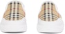 (W) Burberry Vintage Slip-On Sneaker 'Kulit Kotak Putih Coklat' 80381821