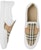(W) Burberry Vintage Slip-On Sneaker 'Kulit Kotak Putih Coklat' 80381821