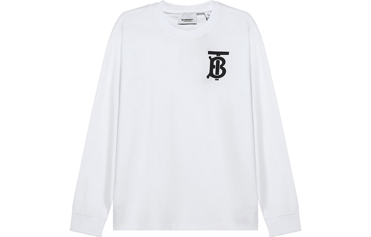 Order (W) Burberry 白色 FW20 TB 標誌長袖圓領T恤 80243411