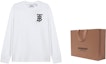 Sizing (W) Burberry 白色 FW20 TB 標誌長袖圓領T恤 80243411