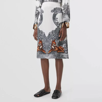 (W) Burberry Skirt Putih Midi Pinggang Tinggi Cetakan Rusa Rekaan Kasual. 80428211 Purchase (W) Burberry Skirt Putih Midi Pinggang Tinggi Cetakan Rusa Rekaan Kasual. 80428211