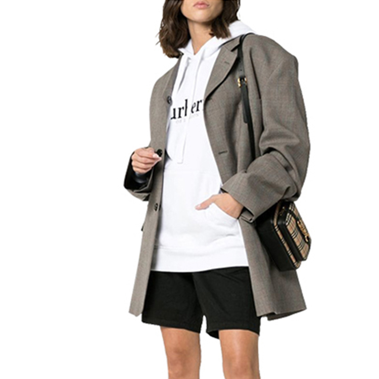 (Women) Burberry White Hoodie with Embroidered Logo 80048031 圖 4