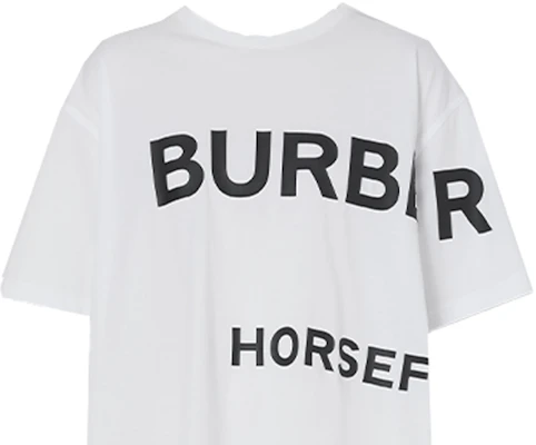 (W) 博柏利白色字母印花宽松圆领短袖T恤 80487481 Details for (W) 博柏利白色字母印花宽松圆领短袖T恤 80487481
