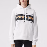 Shop (W) Burberry 白色連帽印花標誌套頭衫 80360421