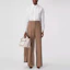Lookbook (Women) Burberry White Logo Print Long-Sleeve Button-Down Shirt. 80431691